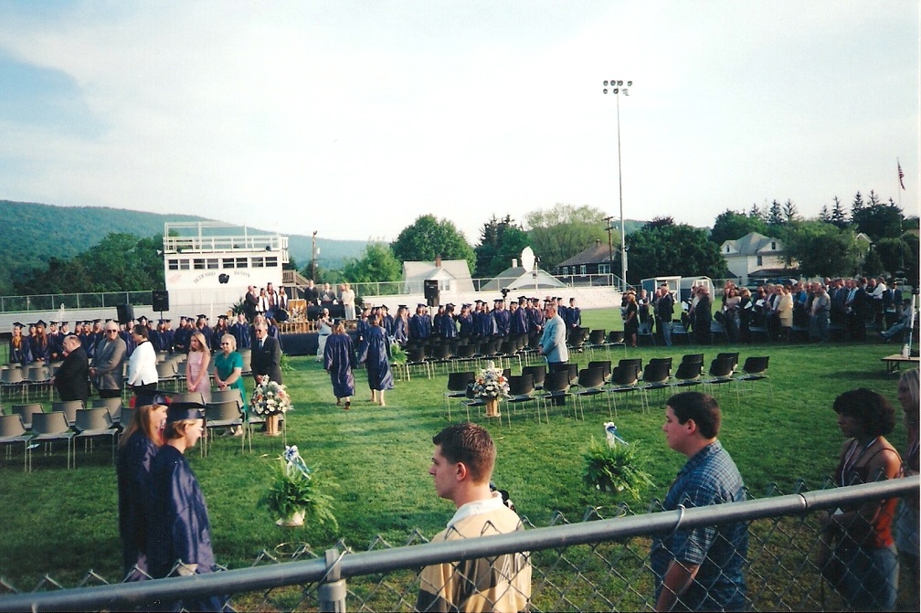 a different view of the ceremony
